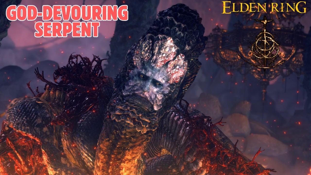Elden Ring - God Devouring Serpent - Boss Fight