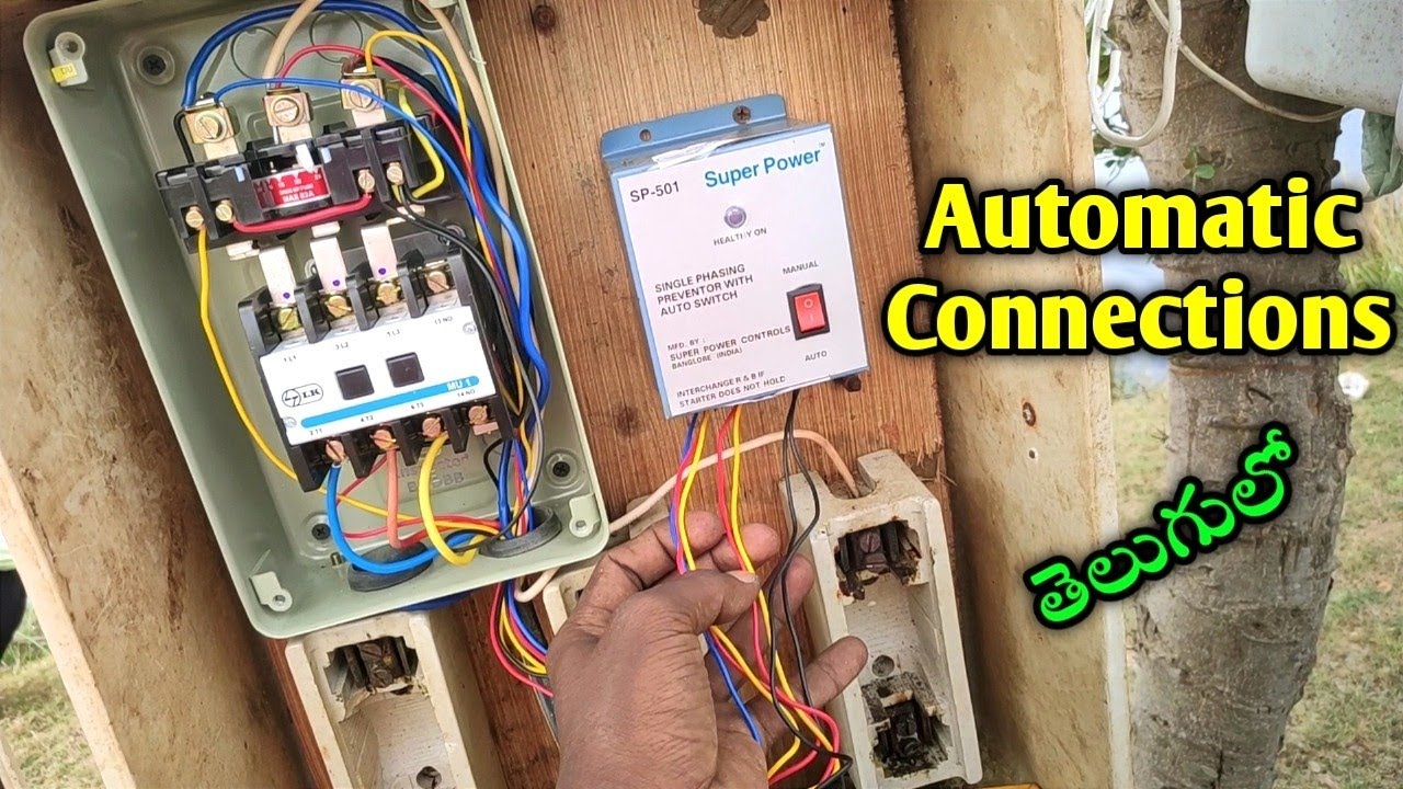 LT LK mu1 dol  starter // automatic starter connections // auto switch connection