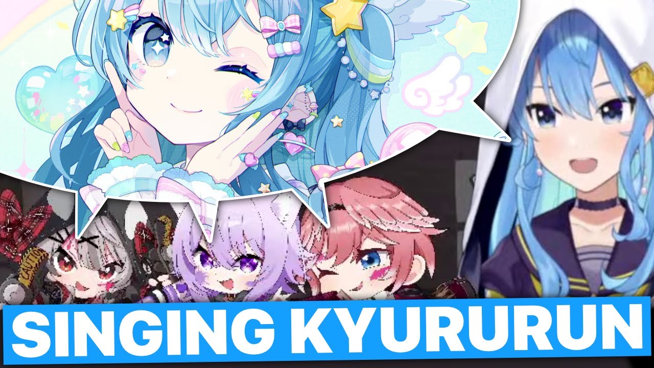Singing Sui-chan's Maintenance Song By Suisei, Okayu, Lui & Chloe (Hololive) [Eng Subs]