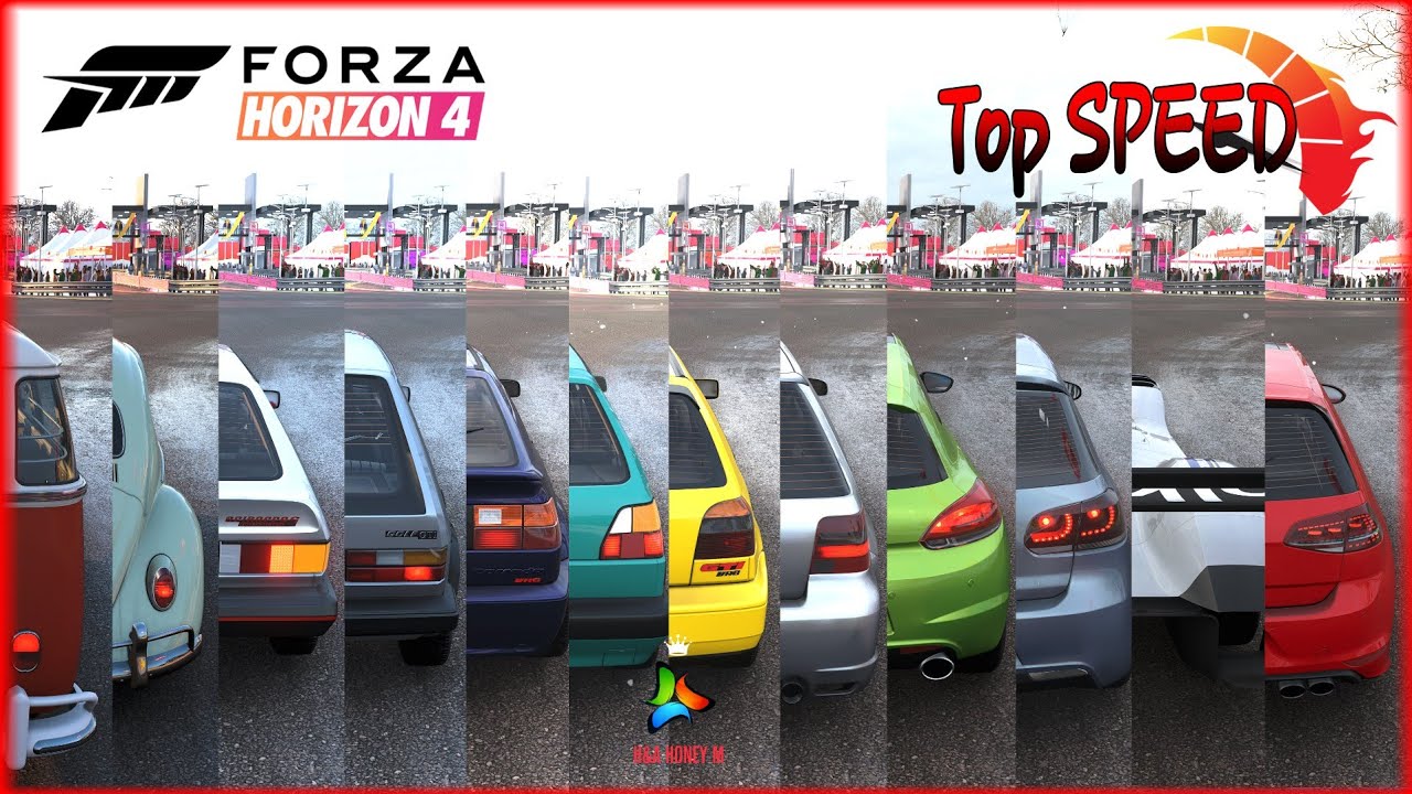 Forza Horizon 4 Top 10 Fastest VW | All VW (VolksWagen) Stock Cars - Top Speed Battle