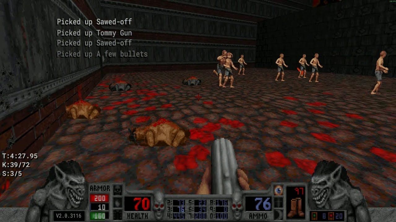 Blood: Refreshed Supply - E3M4: The Sick Ward (98%) - Extra Crispy - Achievements 12 / 20