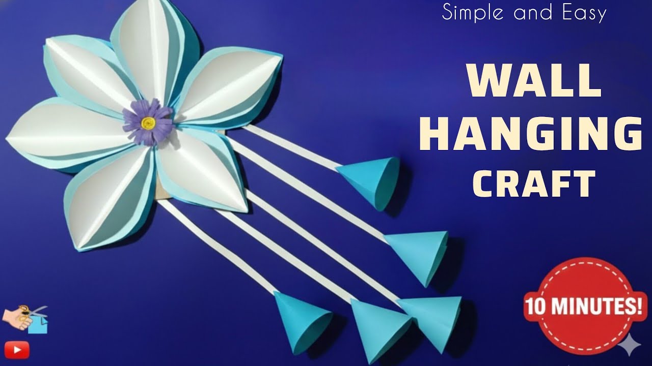 How to make wall Hanging Craft at home| Diy beautiful wall hanging decorative Art  idea / Origami