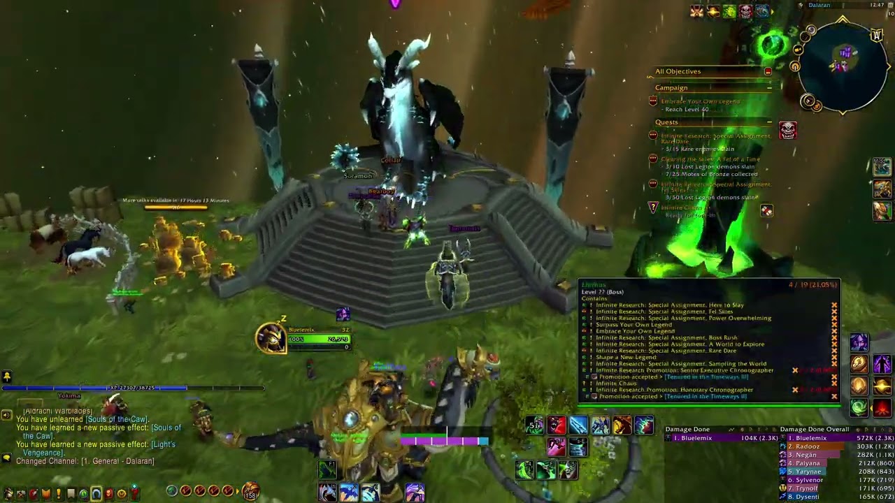 WoW War Within - Legion Remix Patch 11.2.5 Quest: Infinite Chaos
