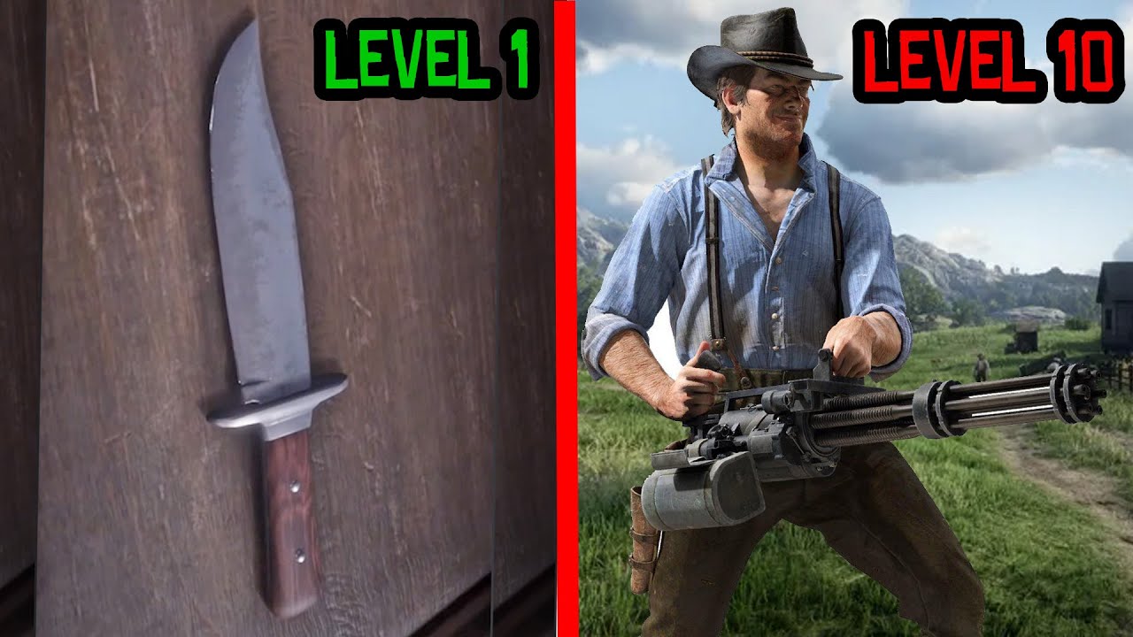 Улучшение оружия от самого слабого до самого сильного в Red Dead Redemption 2