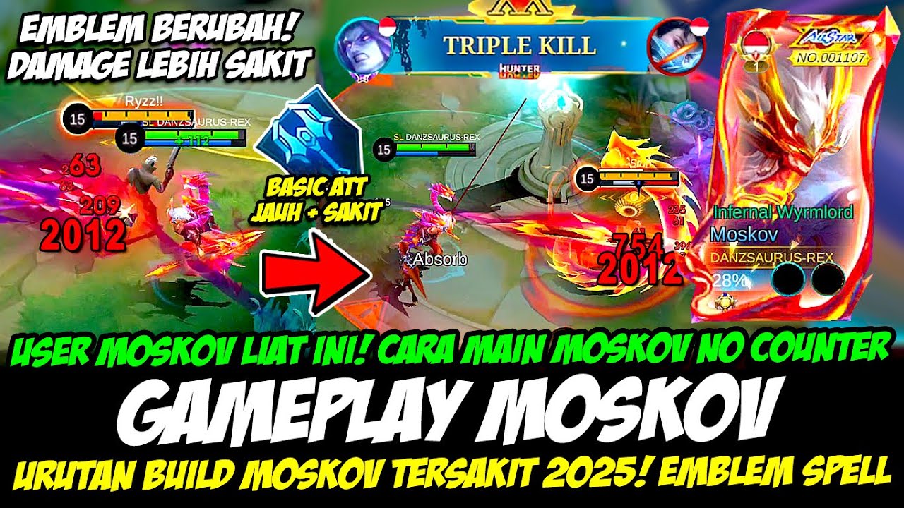 MOSKOV MM META 2025 + CARA PRO MAIN MOSKOV TERBARU❗BUILD MOSKOV TERSAKIT❗GAMEPLAY MOSKOV TOP GLOBAL