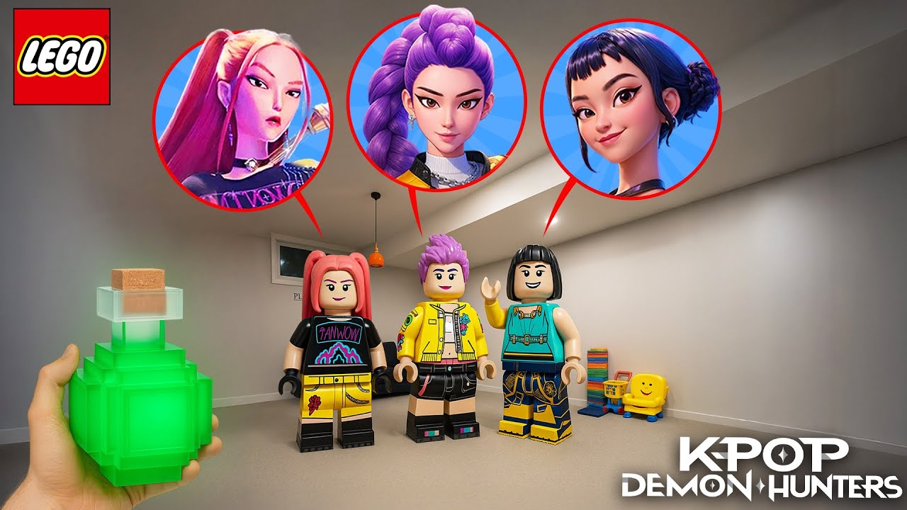 ORDERING LEGO POTION & USING IT ON KPOP DEMON HUNTERS IN REAL LIFE! (LEGO HUNTRIX)
