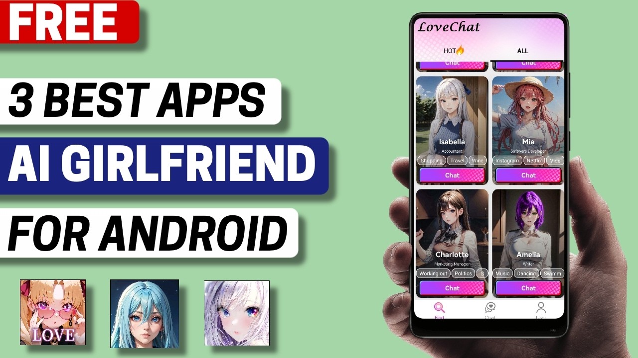 3 Best Free AI Girlfriend Apps for Android 2026