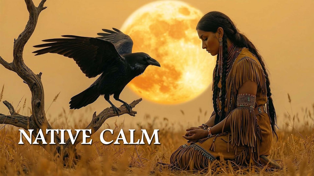 Whispers of the Raven Spirit with Native American Flute Music | Native Calm