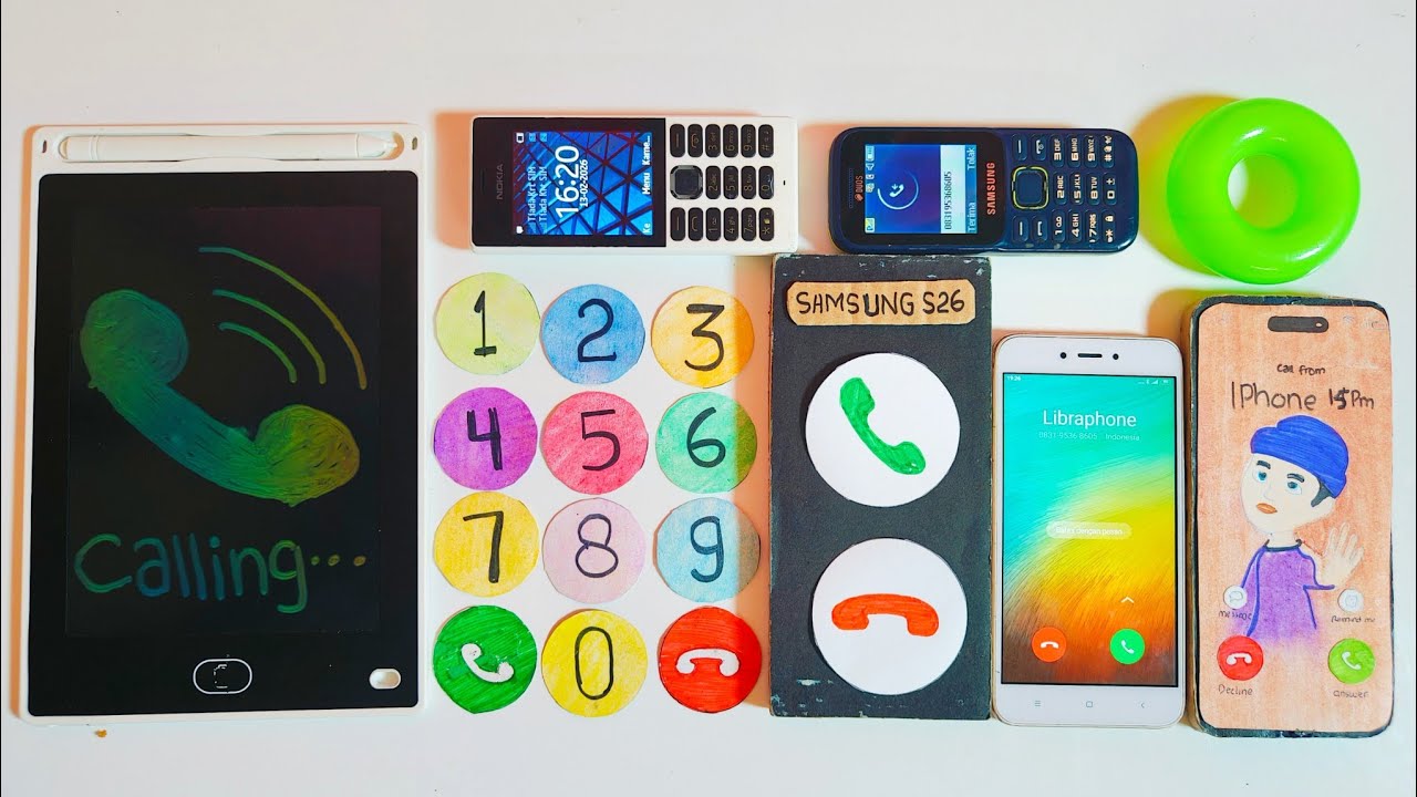 Big Drawing Pad + Number keys Calling on Samsung S26 ultra, Xiaomi 5A, iPhone 15,Nokia,Samsung B310e