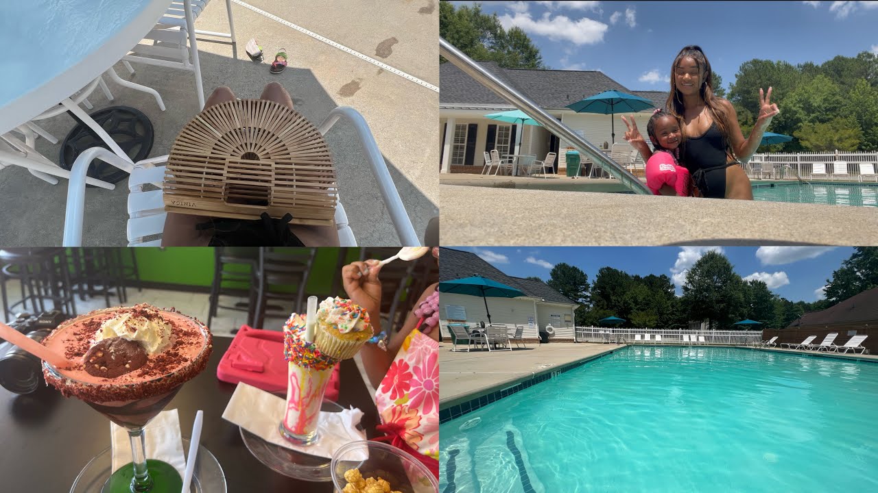 Vlog: Breakfast Date, Pool Day, Trying A New Milkshake Place