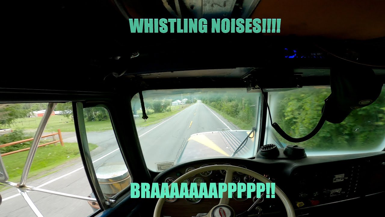 Test driving our Peterbilt 359 project Mossybroke with the new turbo!