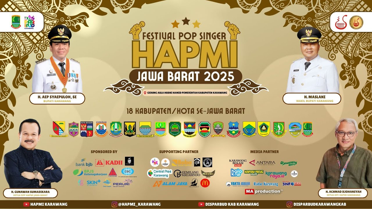 🔴HAPMI Jabar 2025 - Malam Festival Pop Singer Terbesar di Jawa Barat! LIVE dari Karawang