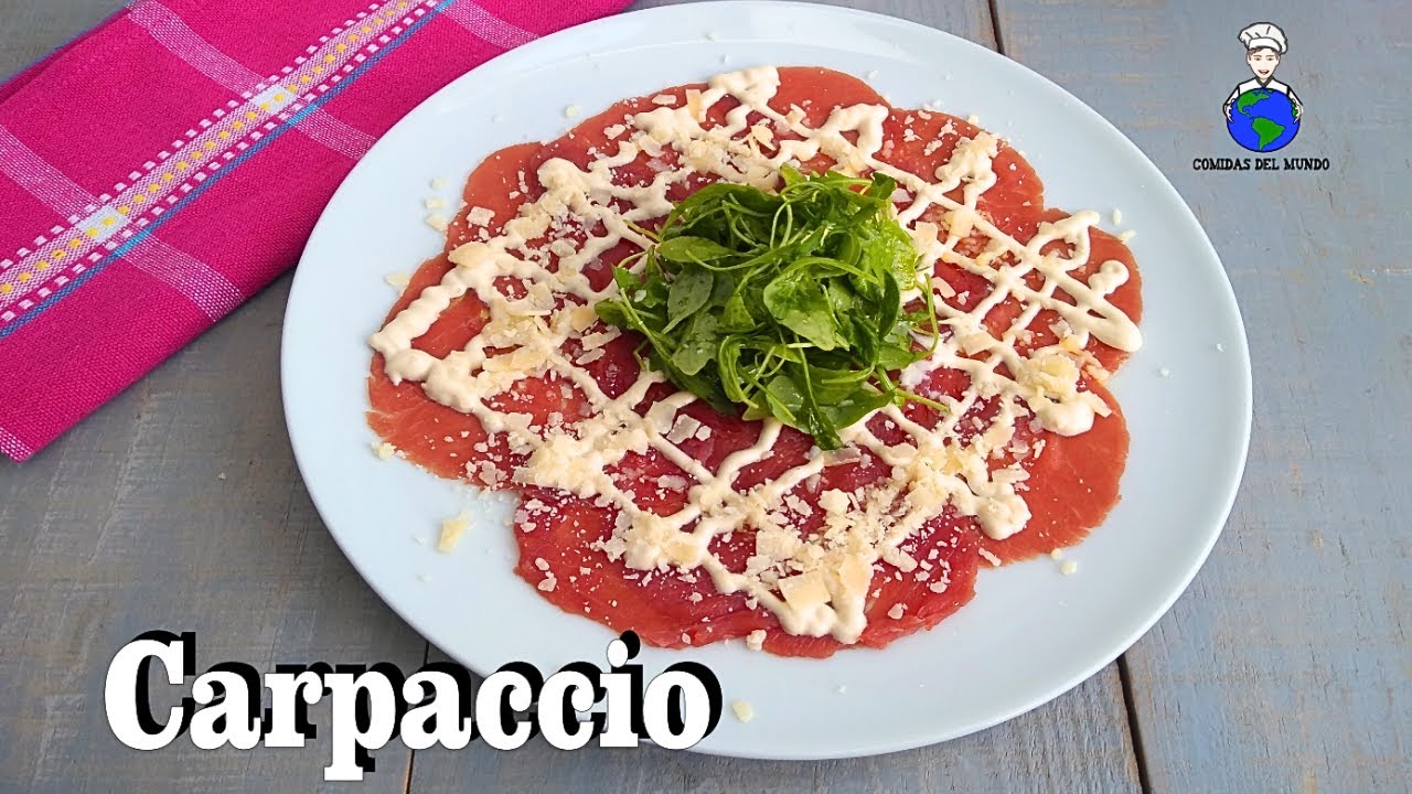 Carpaccio de Ternera | Carpaccio de Carne | Receta 100% ORIGINAL | Cocina Italiana