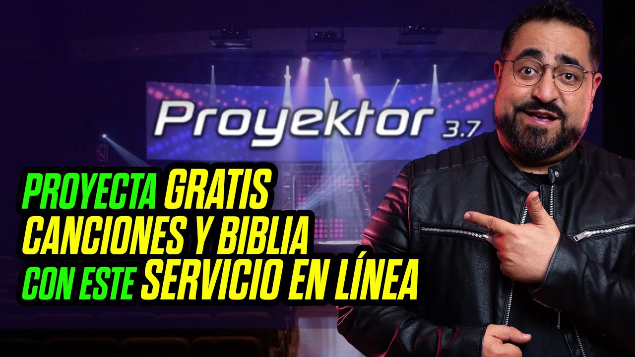 Como proyectar GRATIS canciones y Biblia con Proyektor