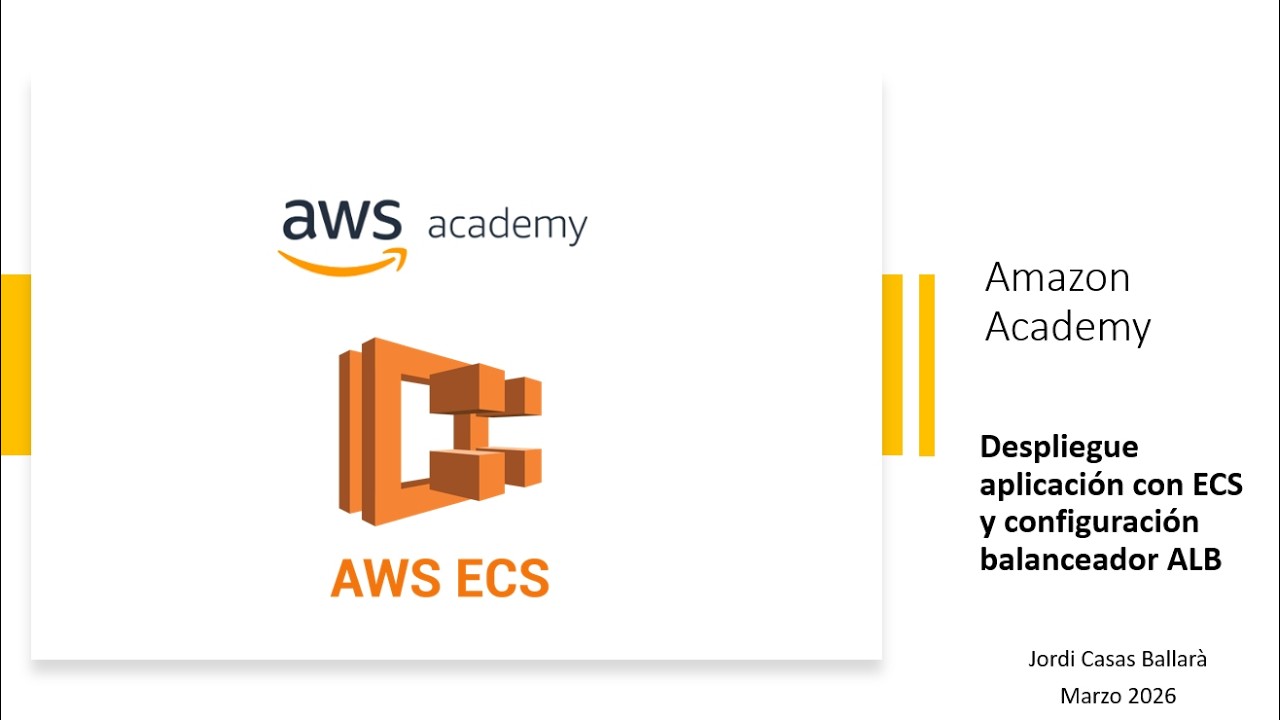 Despliegue de aplicación con ECS y configuración balanceador ALB