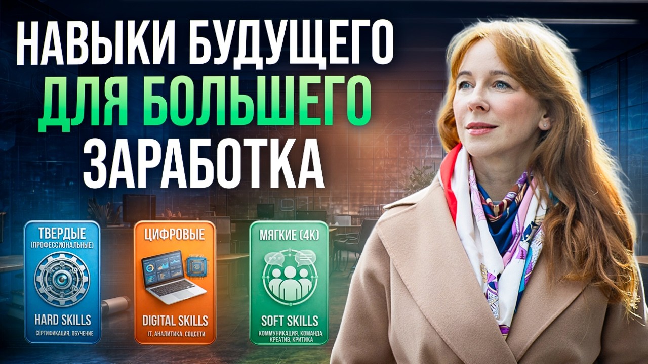 НАВЫКИ БУДУЩЕГО, которые реально поднимут ваш заработок! УЗНАЙ, какие навыки развивать прямо сейчас
