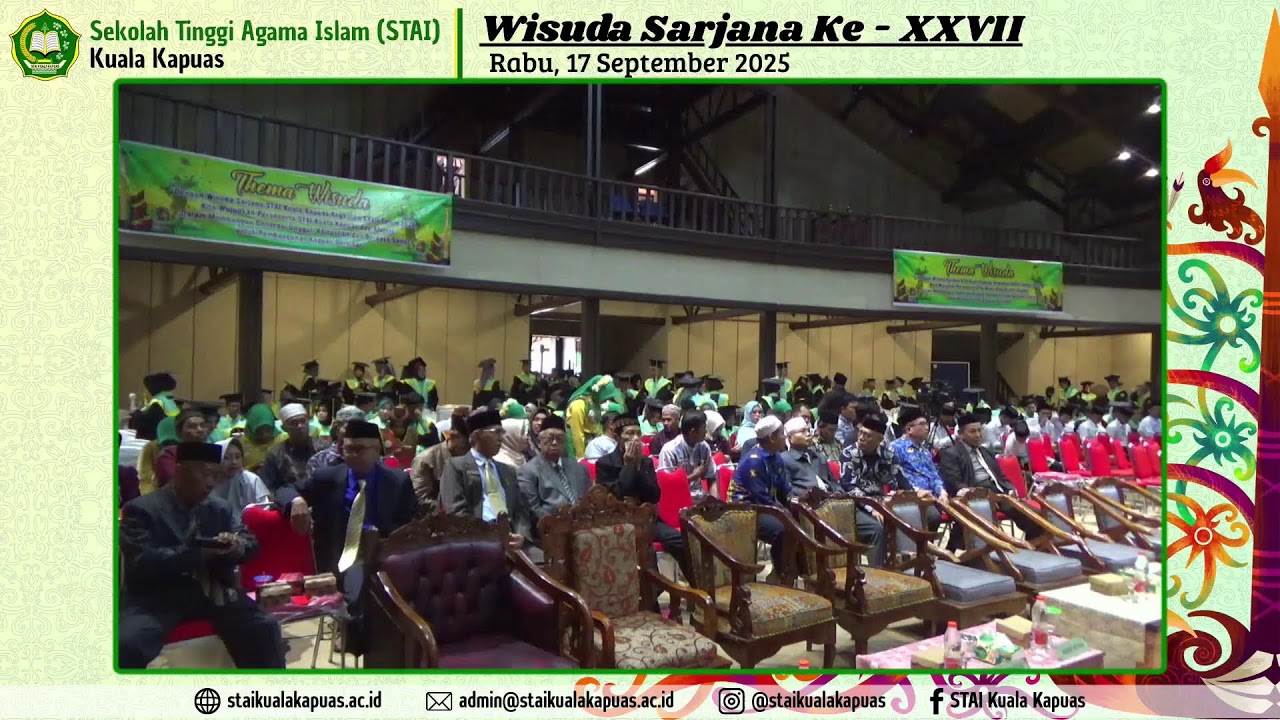 Wisuda Sarjana S1 - PAI - STAI Kuala Kapuas Tahun 2025