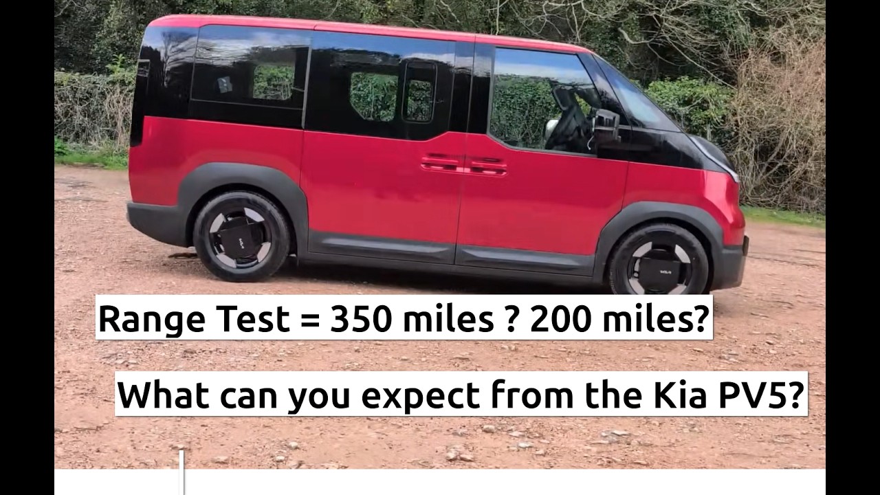 Range testing Kia PV5 passenger pure electric car