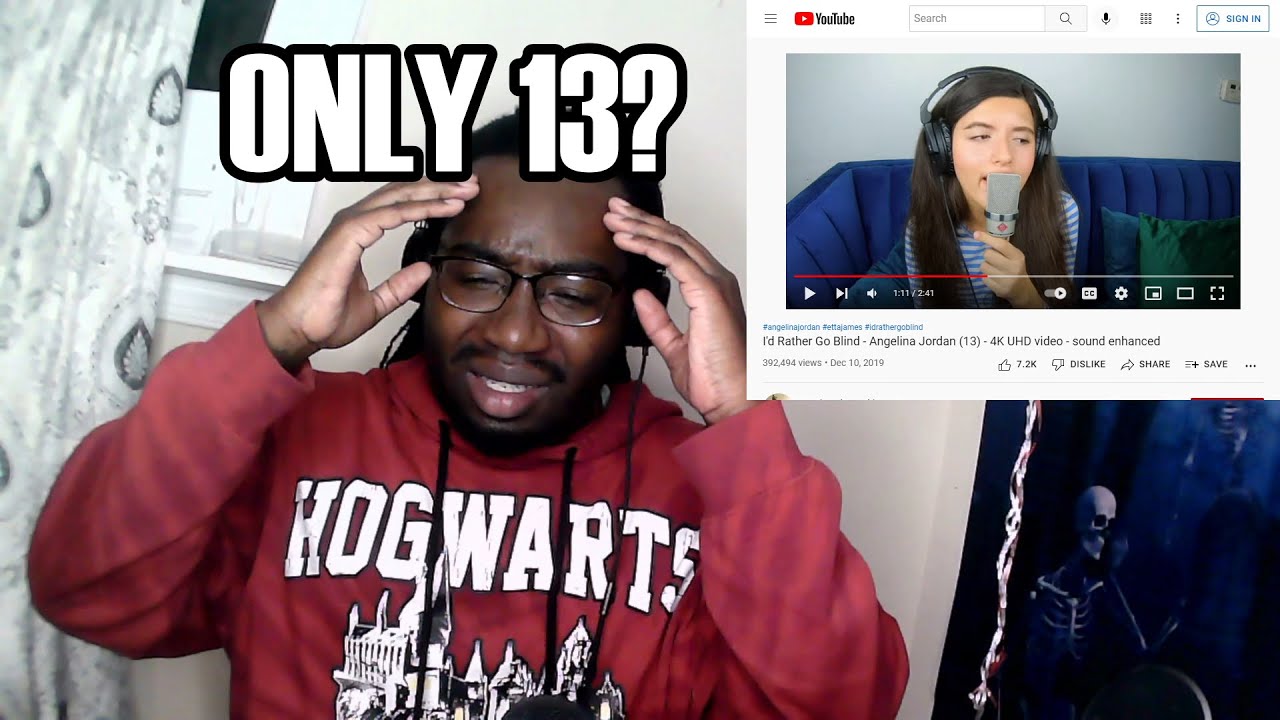First time hearing Angelina Jordan (13) - I'd Rather Go Blind - Reaction