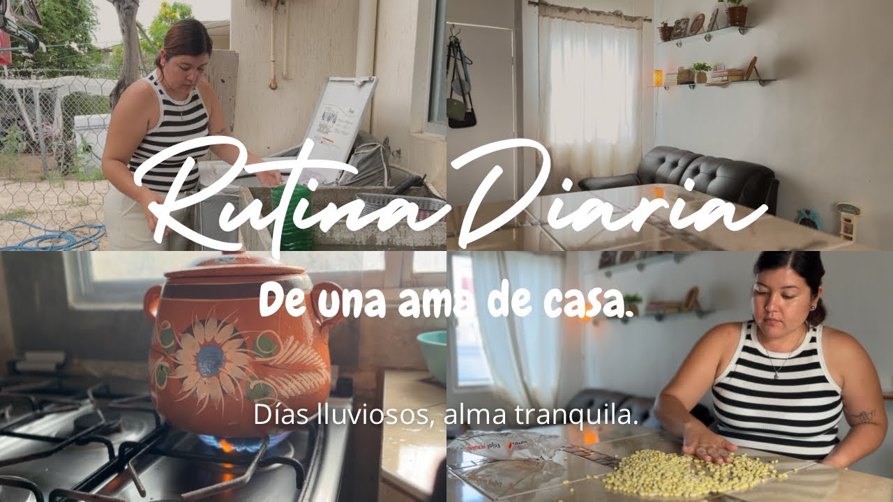 🌧️ Rutina diaria de ama de casa | Bistek con frijoles de olla y kekis sinaloenses para la lluvia ☕💖