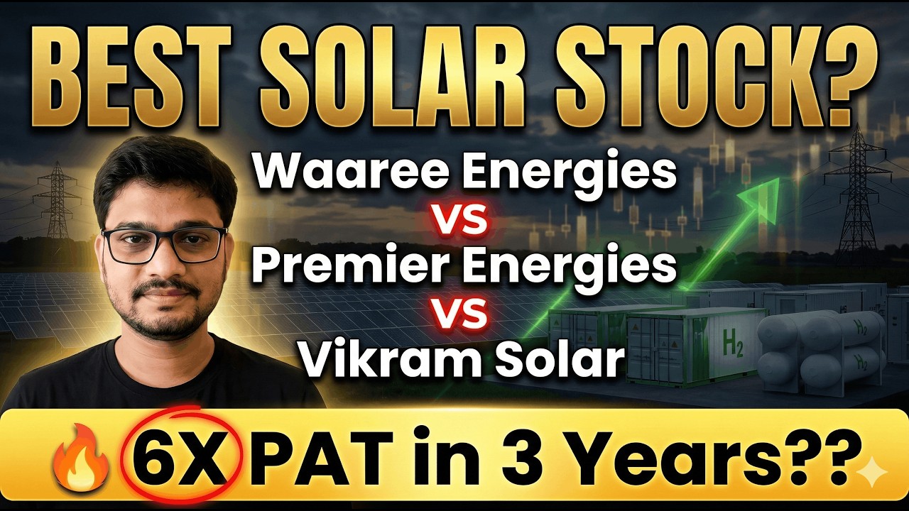 6X PAT in 3 Years? 🚀 Waaree Energies vs Premier Energies vs Vikram Solar (Full Comparison)