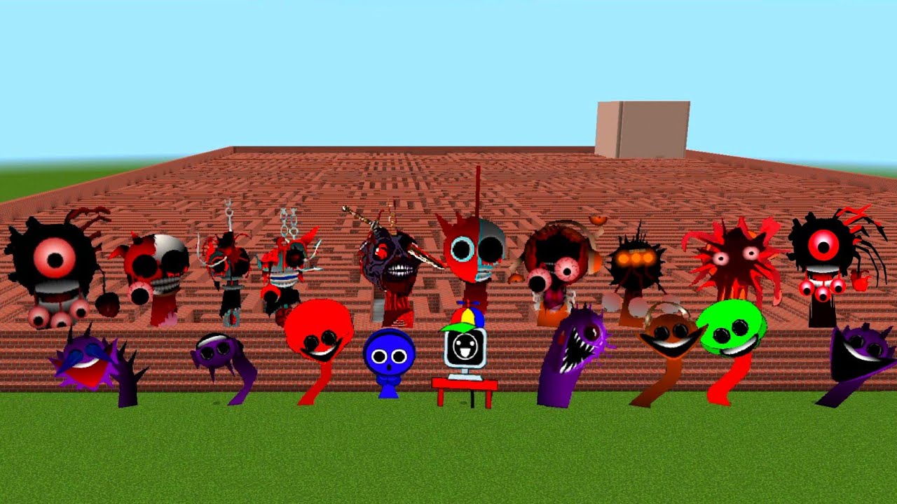 Incredibox Sprunki All Phase 1 To Phase 18 Addon in Minecraft PE