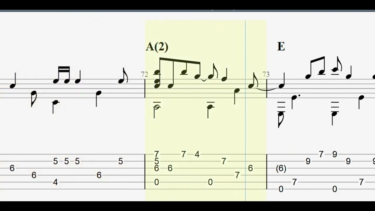 Journey: Don't Stop Believin' with full tablature/sheet music for solo fingerstyle guitar