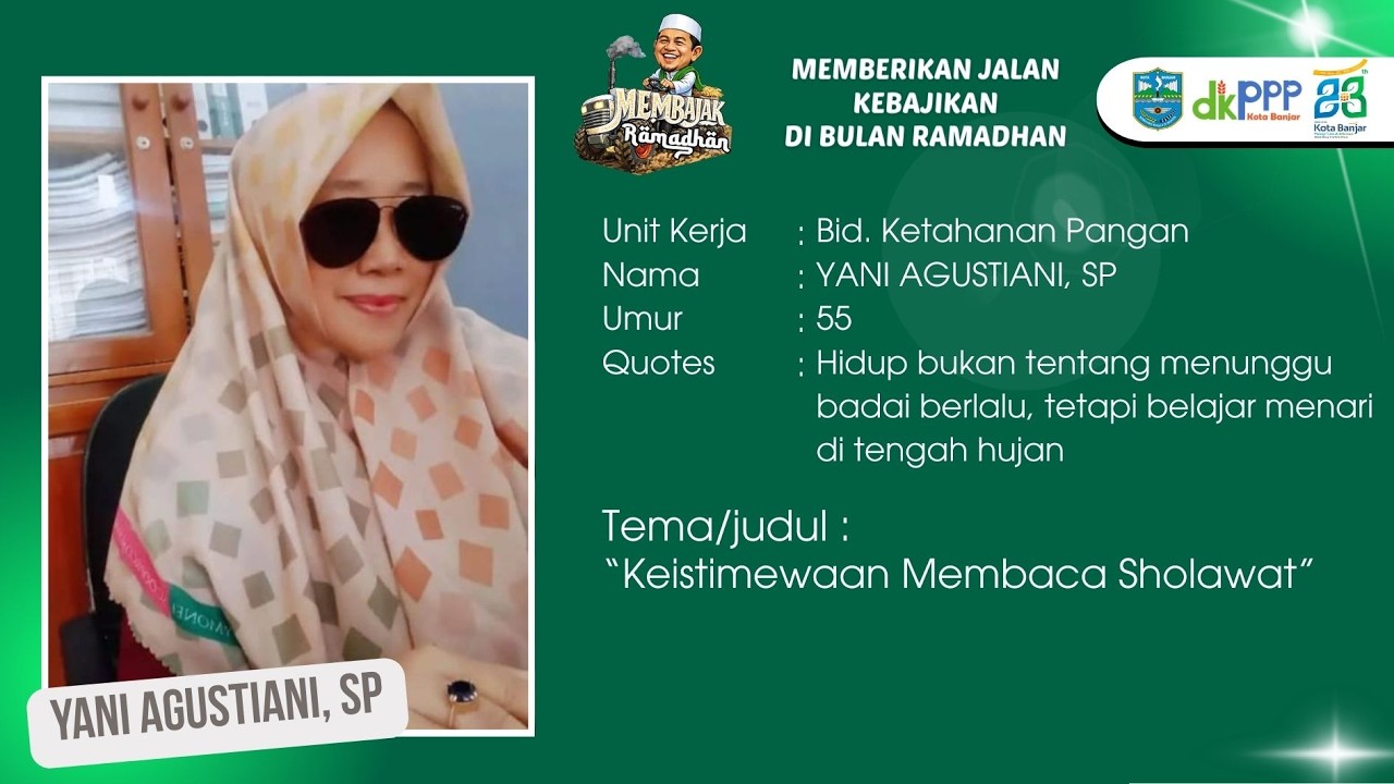 LOMBA CERAMAH MEMBAJAK (MEMBERIKAN JALAN KEBAJIKAN) DI BULAN RAMADHAN ‼️Bidang Ketpang Putri 2026