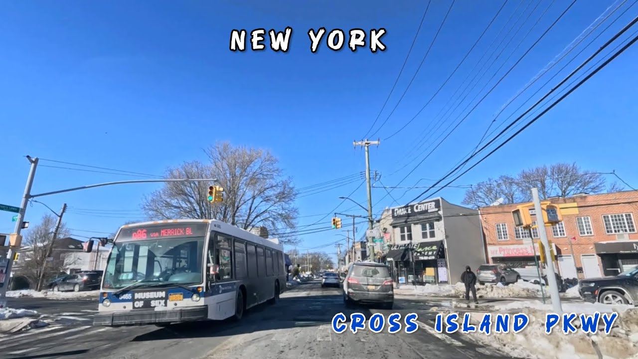 NYC DRIVE|| FROM ROSEDALE TO BAYSIDE VIA CROSS ISLAND PARKWAY 