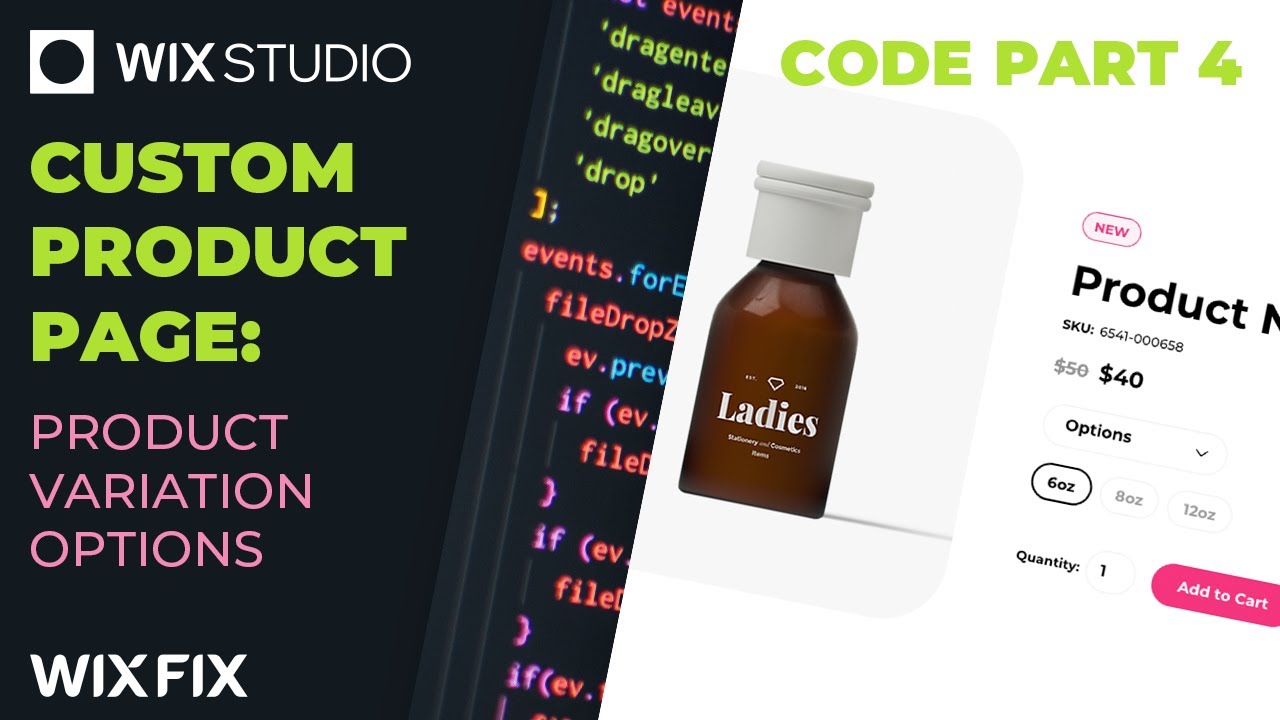 Custom Product Pages (Part 5: Options) | Wix Fix