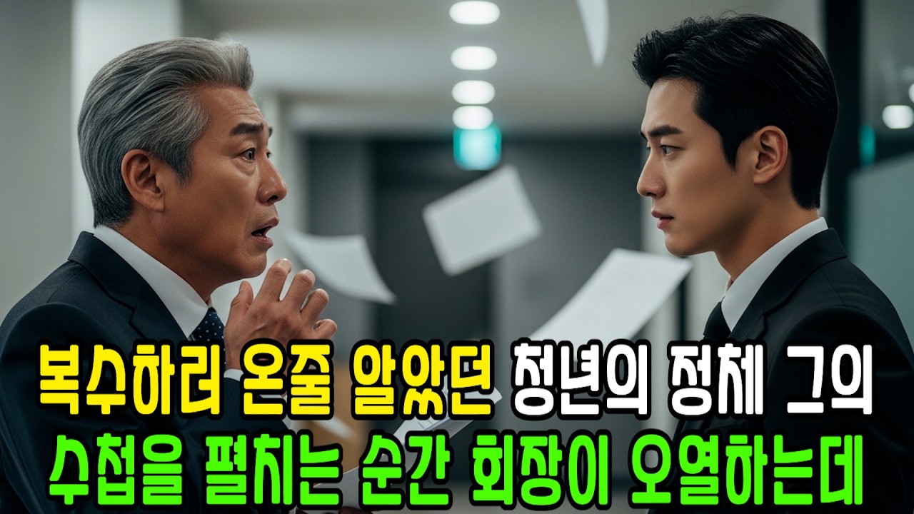 복수자인 줄 믿었던 청년의 정체, 그의 수첩을 펼친 순간 회장이 울음을 터뜨리는데ㅣ감동사연ㅣ사연라디오ㅣ시니어사연