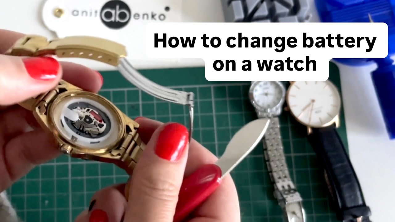 How to change Battery on a Watch, DIY tutorial, Anita Benko