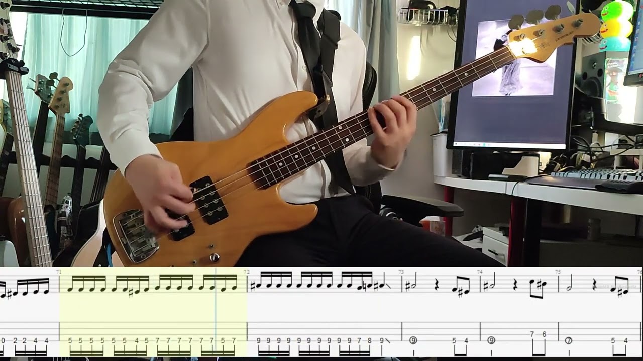 LUNA SEA - ROSIER Bass Cover【tab】