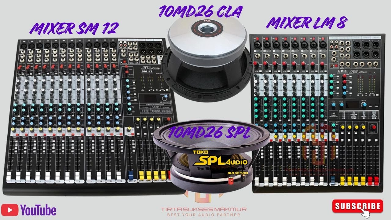 CEK SOUND MIXER 12 CHANEL SM 12-MIXER 8 CHANEL LM 8-10MD26 SPL -CLA GAS PENGIRIMAN