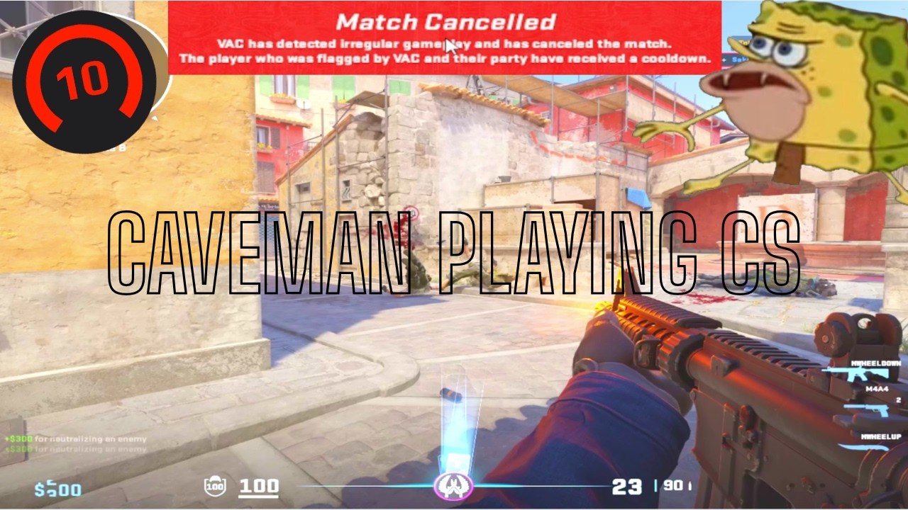 caveman playing CS2