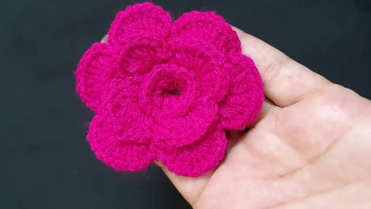 How to make crochet rose flowers for beginners
