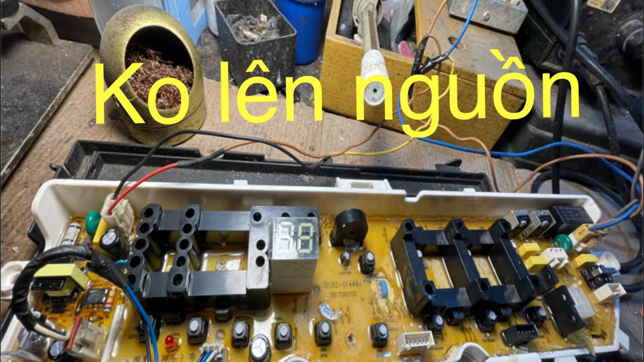Lưu ý khi máy giặt Samsung 13 phím Ko lên nguồn. 