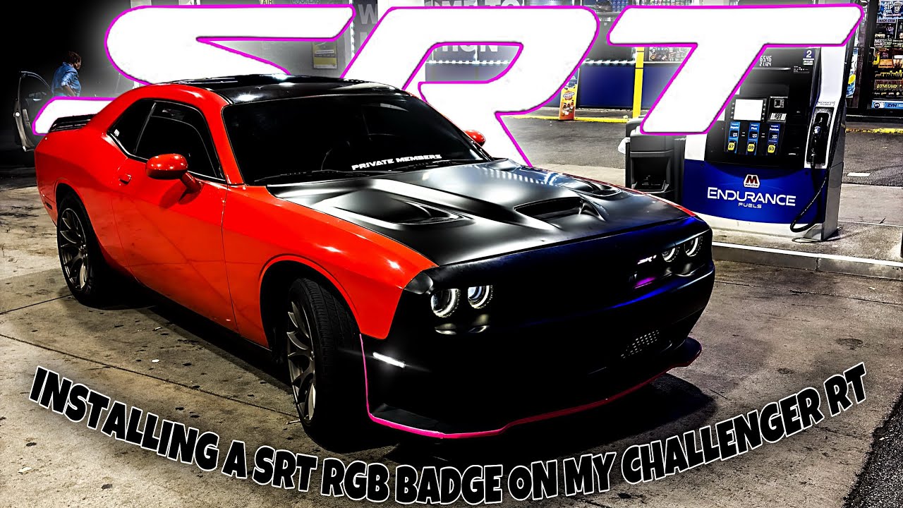 INSTALLING A SRT RGB BADGE ON MY CHALLENGER RT 