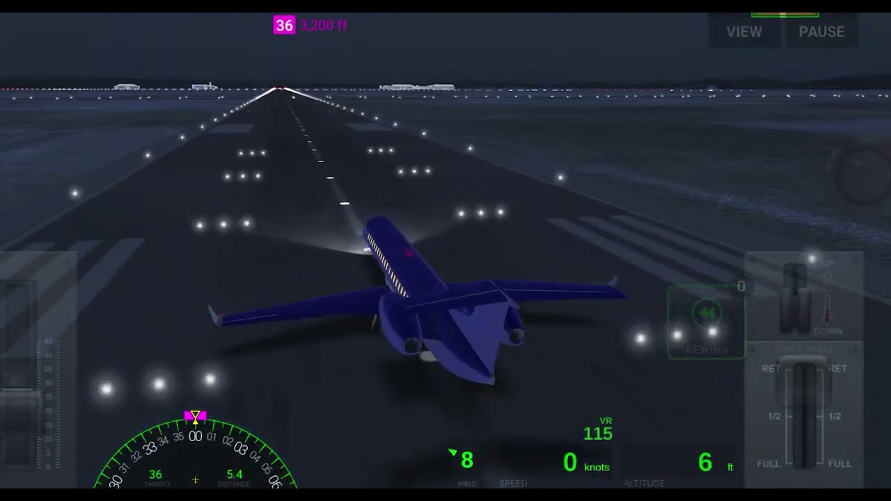 Full landing AIRLINE COMMANDER  