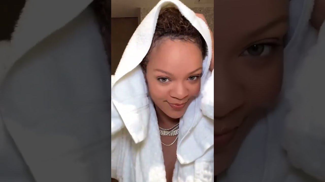 RIHANNA USING FENTY HAIR