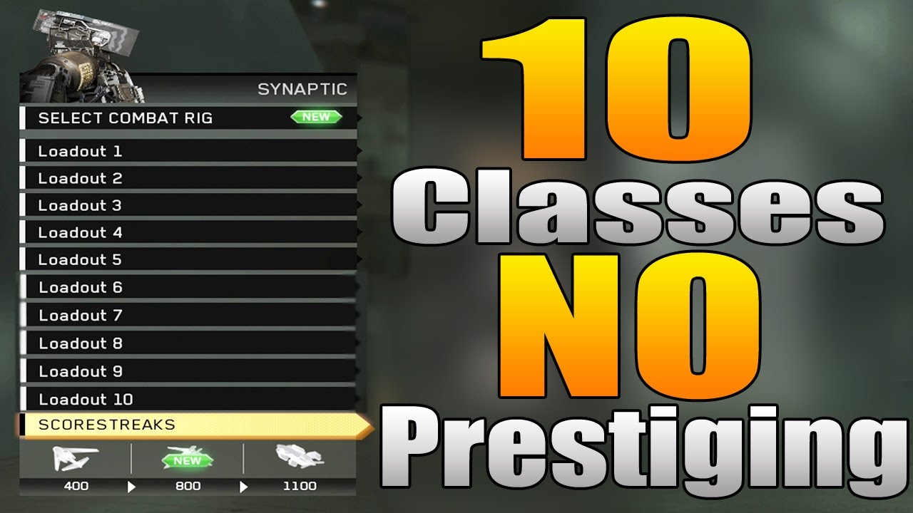 Get All 10 Classes Without Prestiging (Infinite Warfare Create A Class Glitch)