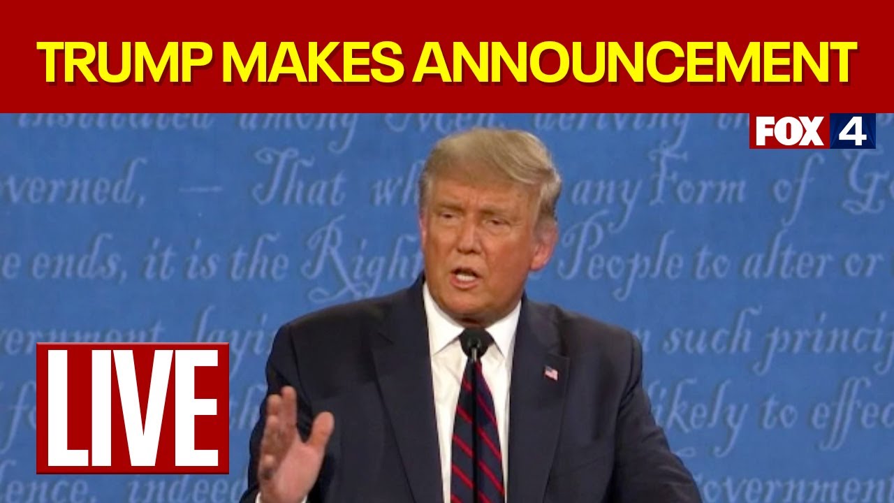 🔴LIVE: President Trump makes an announcement | FOX 4