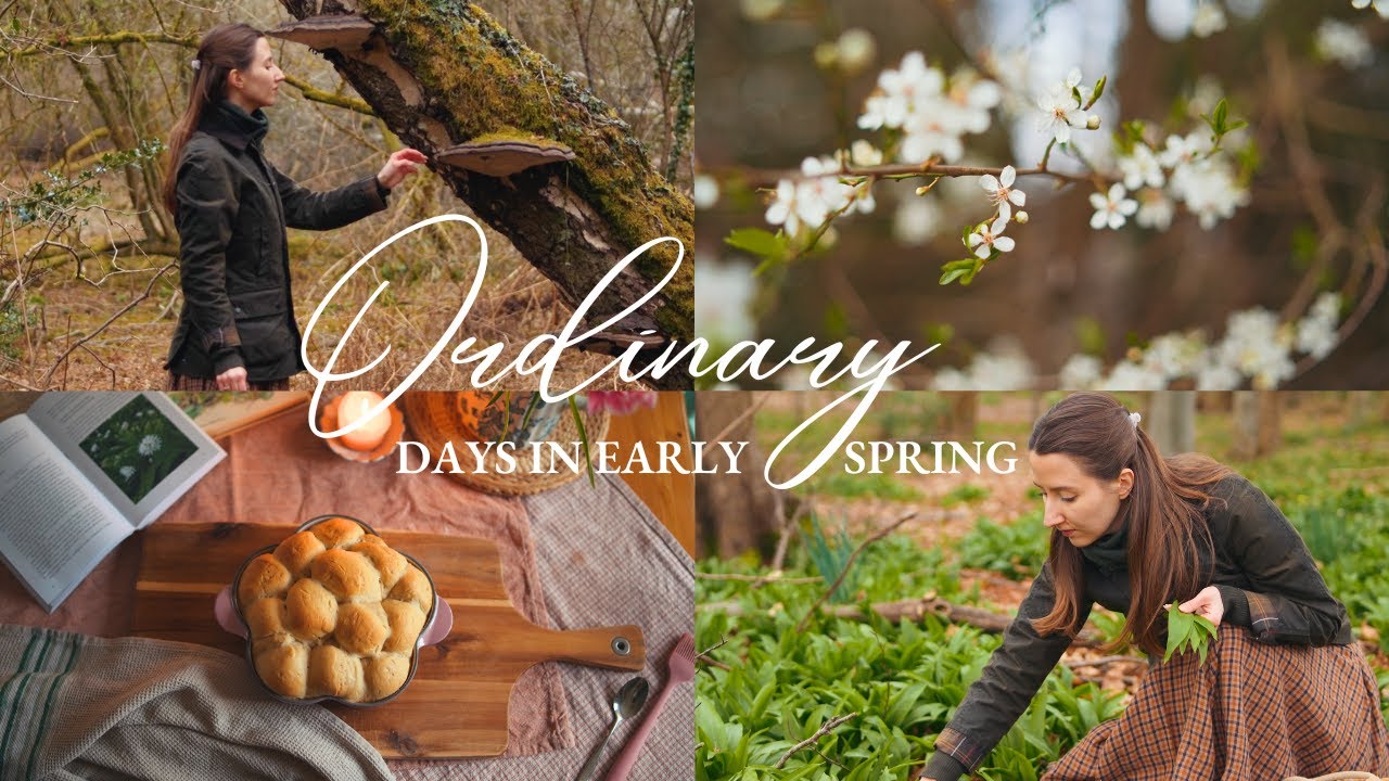 Slow & Ordinary Days of Early Spring in the English Countryside | Wild Garlic | Homemade bread 🌿