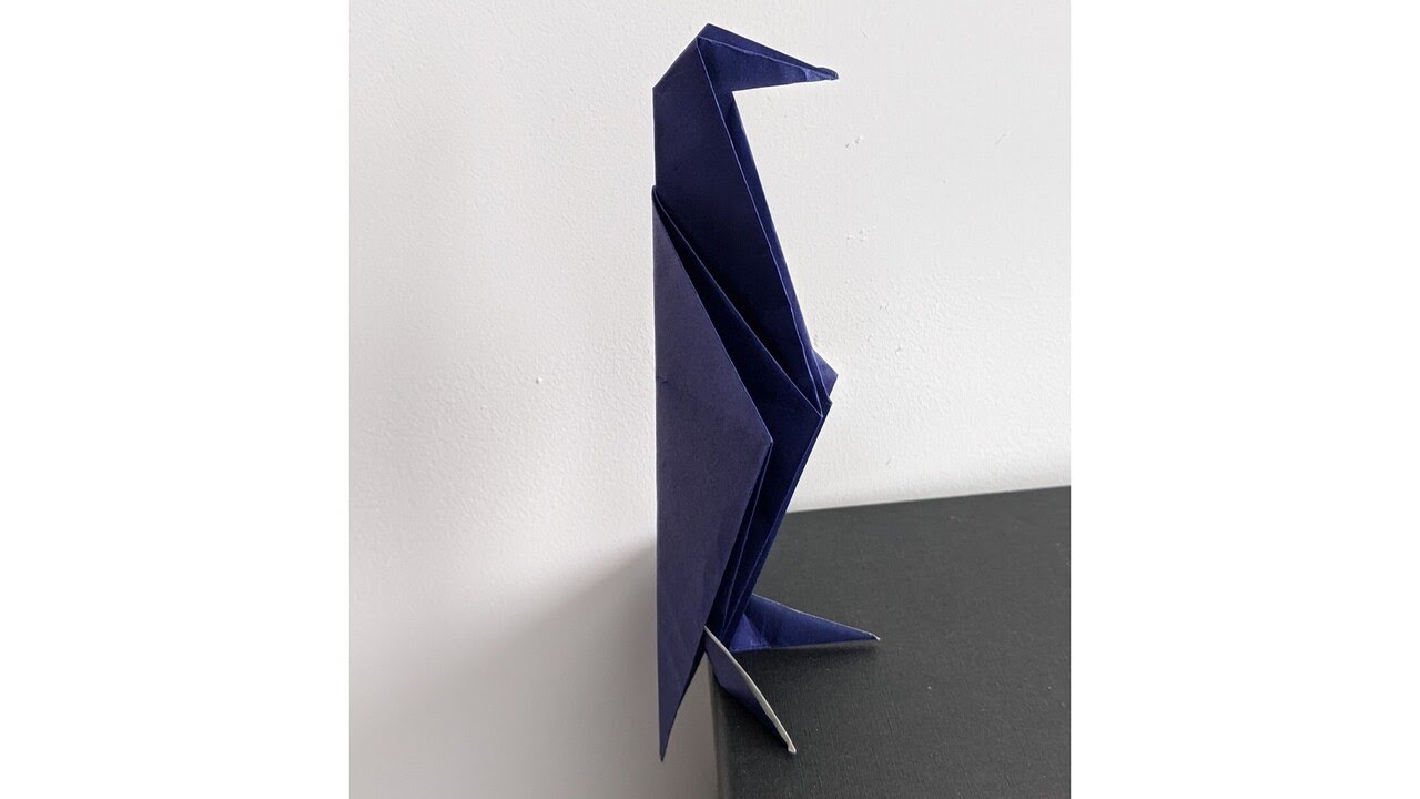 Origami crow - step-by-step