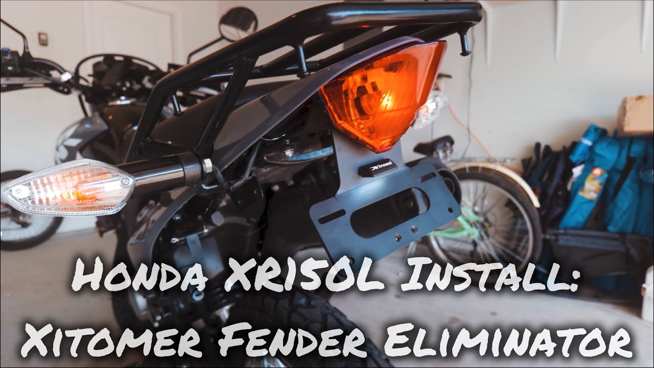 Honda XR150L / Xitomer Fender Eliminator Install