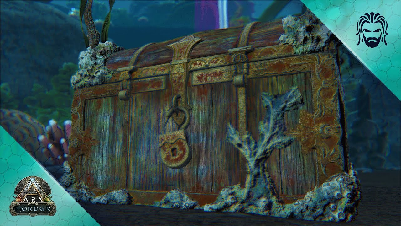 I Found a Secret Treasure Chest at the Bottom of the Ocean! - ARK Fjordur [E39]