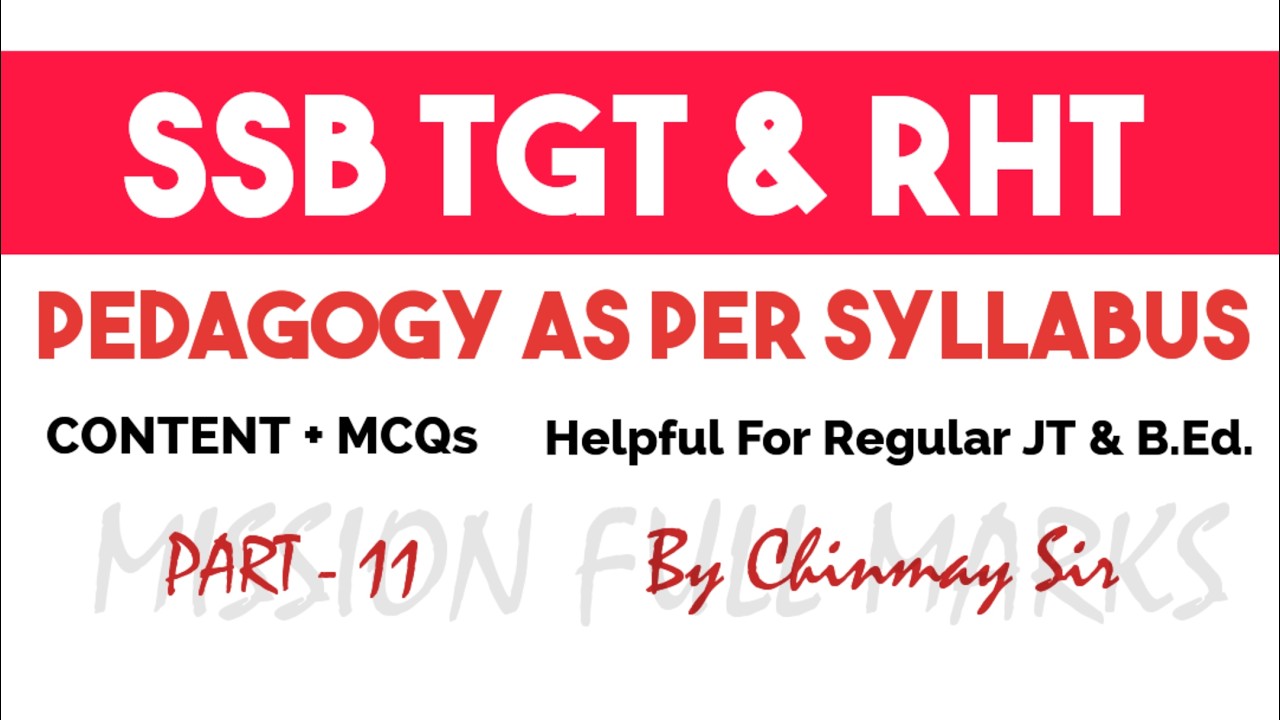 PEDAGOGY FOR TEACHING EXAMS || CONCEPT + PRACTICE || PART - 11 #teachingexams #tgt #rht #jt #cdp