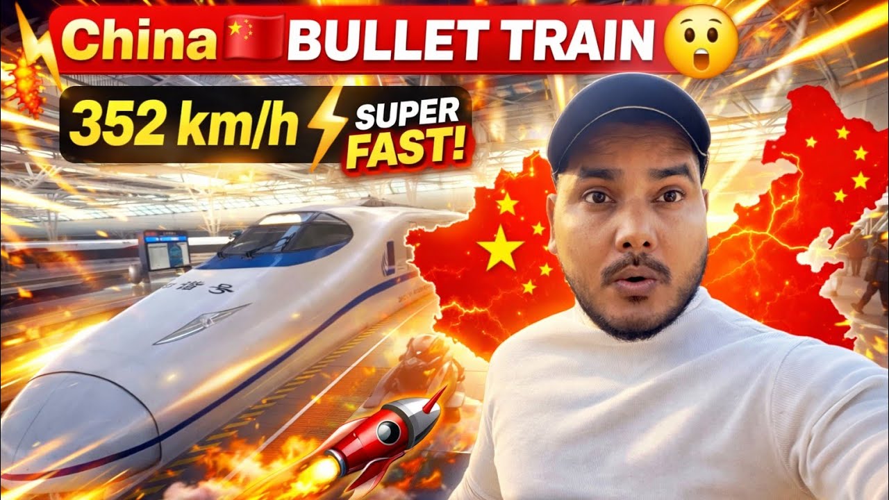 China 🇨🇳 Bullet Train 352 km/h 😳 | World&rsquo;s Fastest?