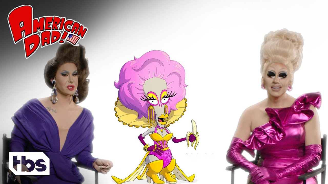 Drag Queens Trixie Mattel & Trinity the Tuck on Roger’s Looks from American Dad (Clip) | TBS