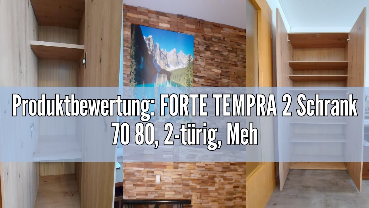 Produktbewertung: FORTE TEMPRA 2 Schrank 70 80, 2-t&uuml;rig, Mehrzweckschrank, Aktenschrank oder B&uuml;rosch